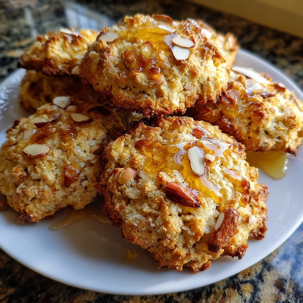 Cookies mit Mandeln und Honig