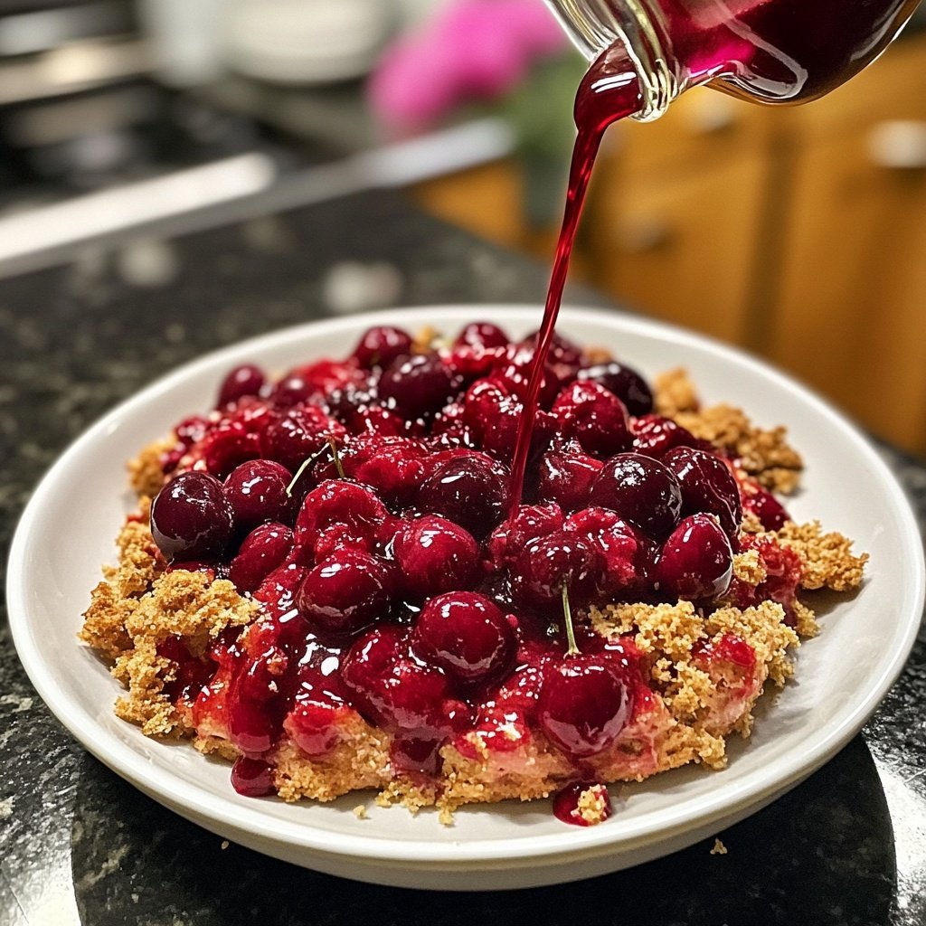 Rote Grütze mit Kirschen