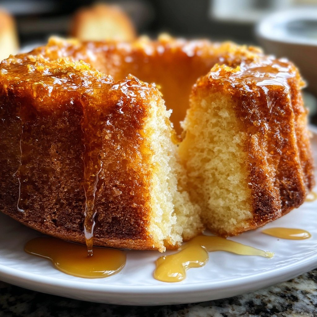 Zitronenkuchen mit Honig