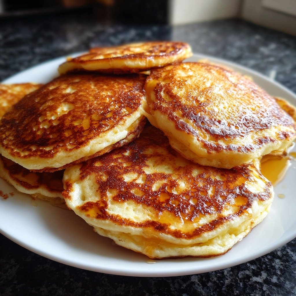 Pfannkuchen mit Joghurtteig