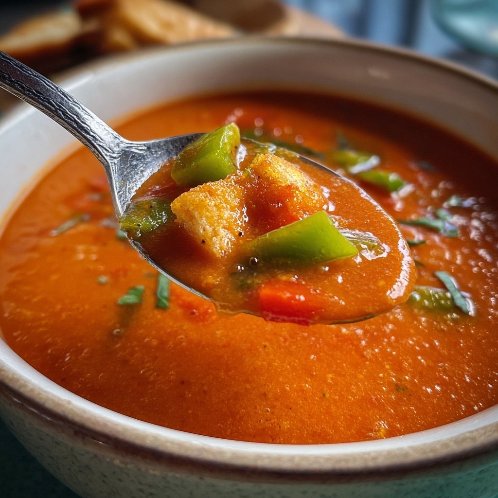 Tomatensuppe mit Paprika