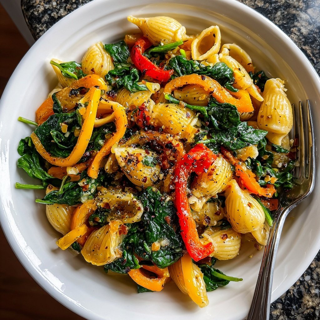 Mediterraner Nudelsalat Mit Spinat