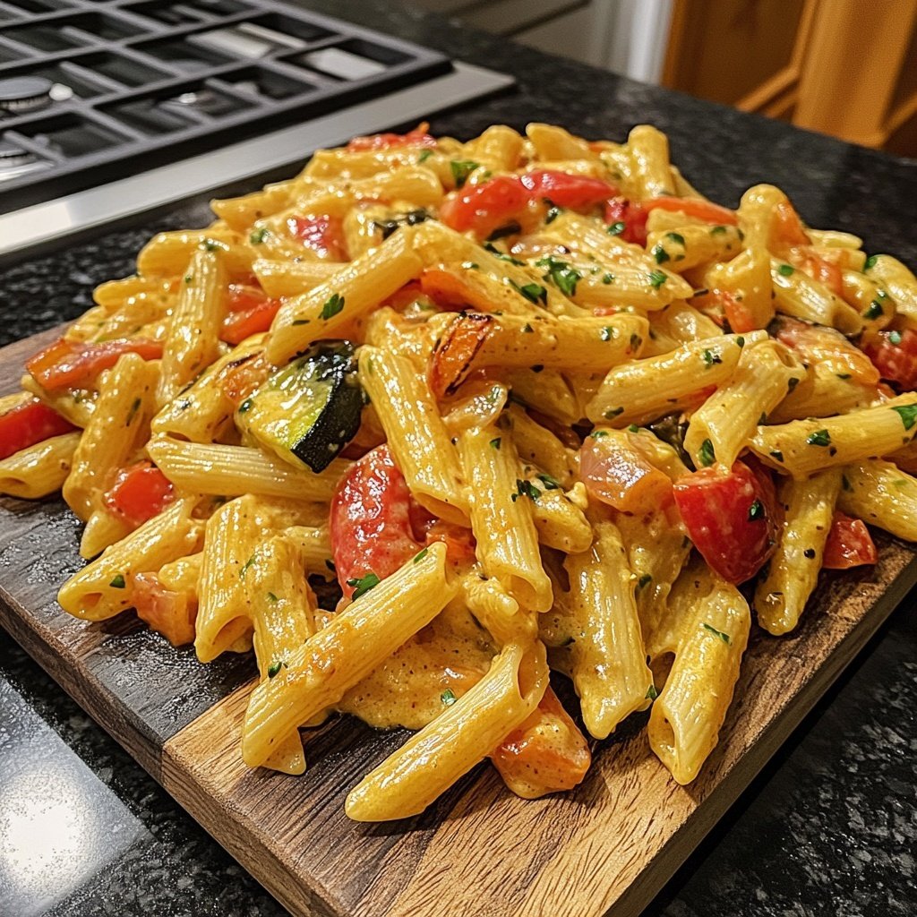 Penne mit Ofengemüse