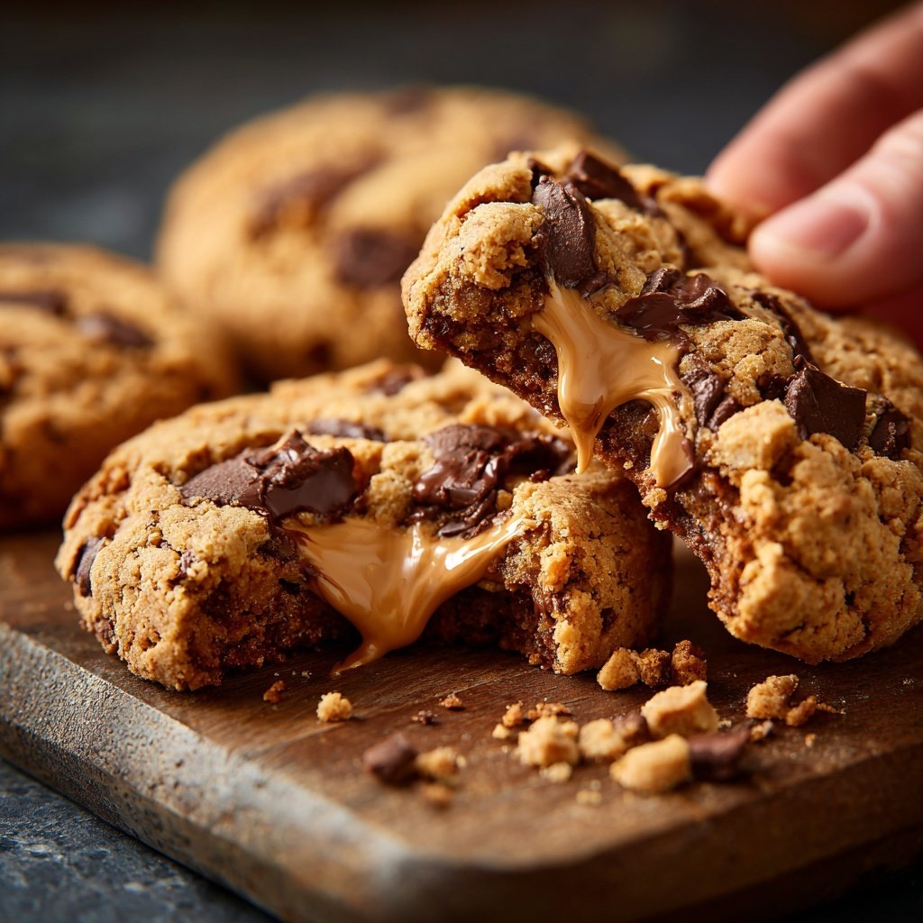 Cookies mit Erdnussbutter und Kakao